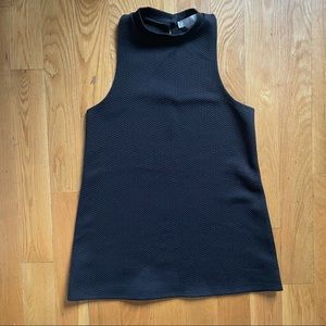 Chevron Quilted Mini Retro Dress, Black